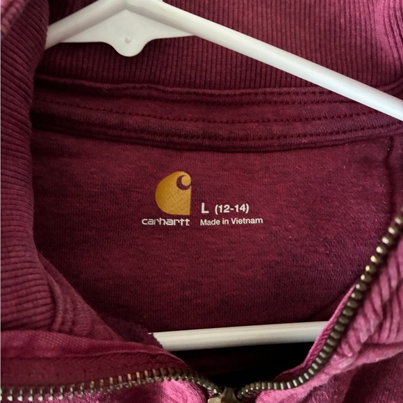 Carhartt Maroon Zip-Up Hoodie - Picture 4 of 4